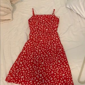 Designer animal print dress